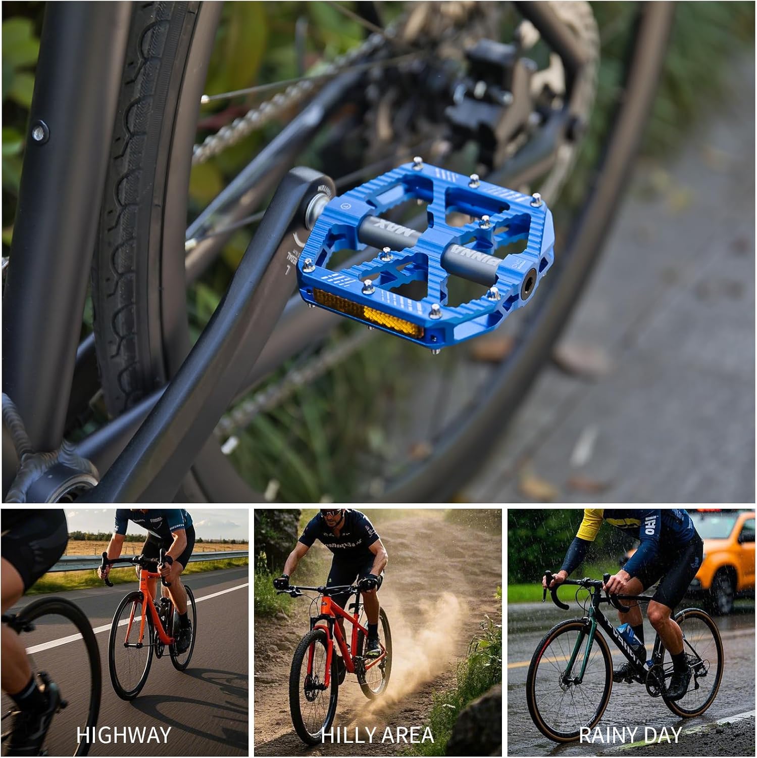 Thumbnail 1 de PINNAMAX MTB Fahrradpedale aus CNC-Aluminium – 3 abgedichtete Lager, rutschfest