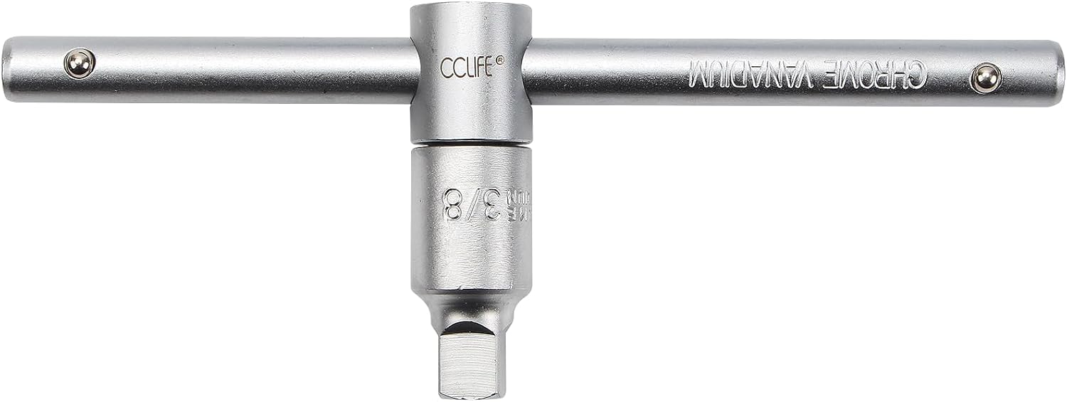 Detalle de CCLIFE kit bouchon de vidange 21 pièces en entraînement 3/8" avec poignée coulissante