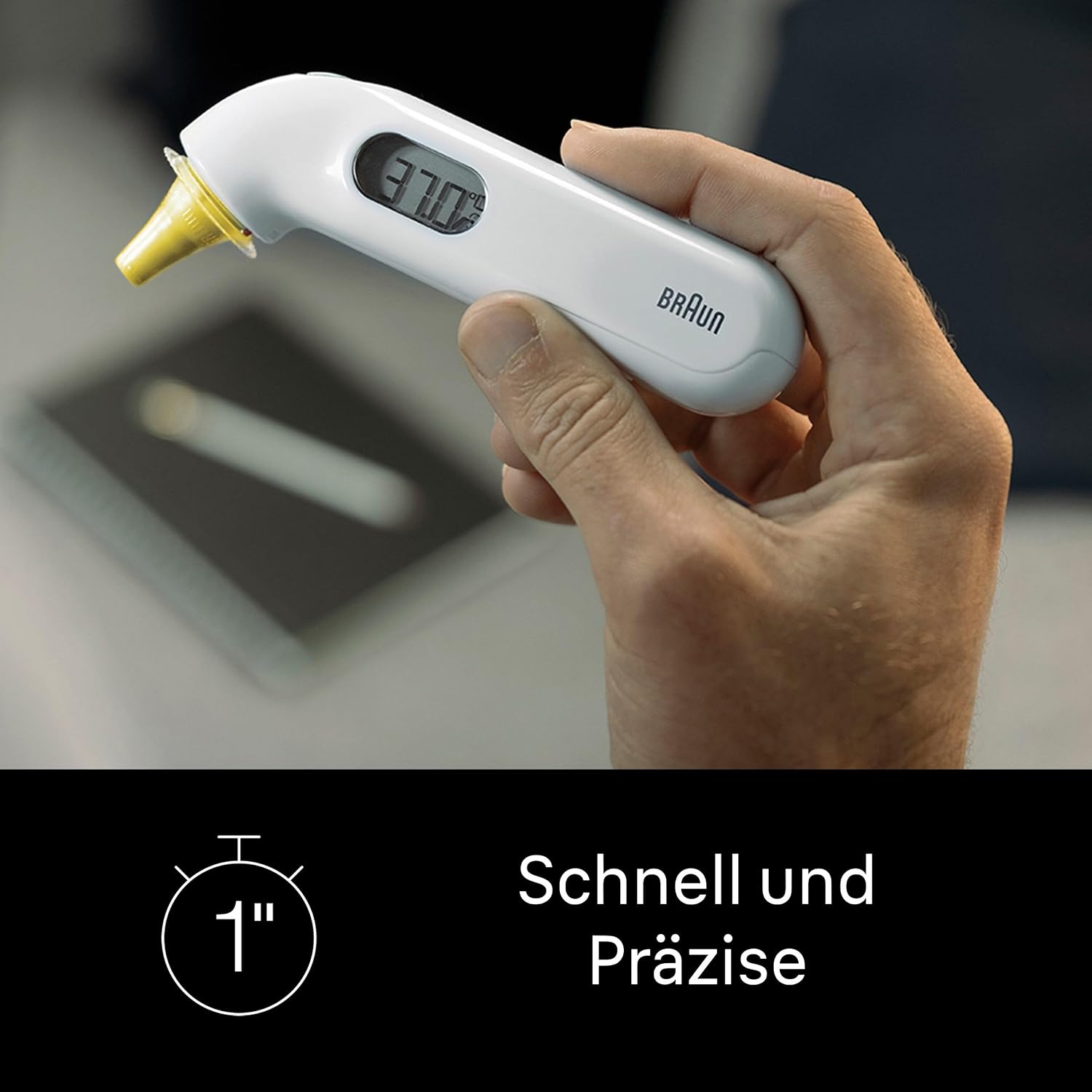 Thumbnail 2 de Braun ThermoScan 3 Ohrthermometer IRT3030WE – schnelle 1-Sekunden-Messung, akustische Fieberanzeige