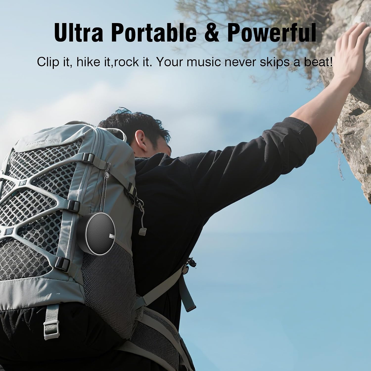 Detalle 2 de INSMY C12 Waterproof Bluetooth Shower Speaker 1200mAh