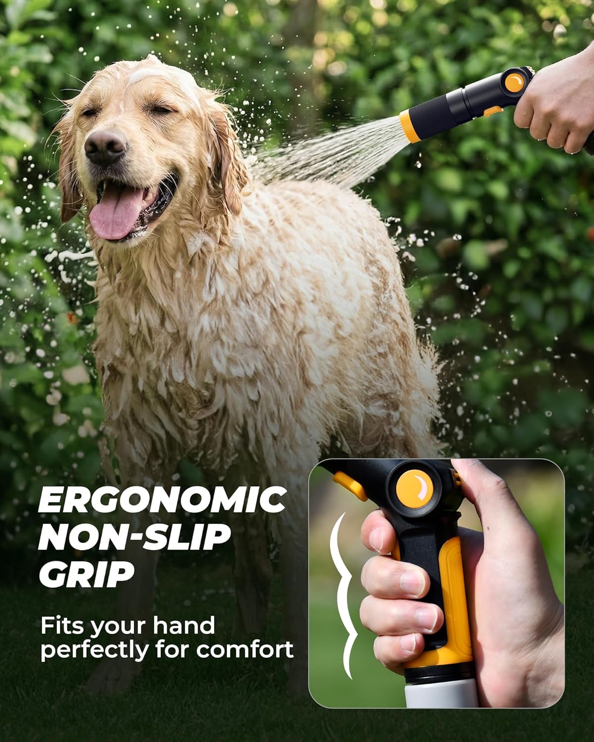 Thumbnail 6 de RAINPOINT Multi Hose Spray Gun with 3 Spray Patterns (Thumb Control) for Car Washing and Plant Watering