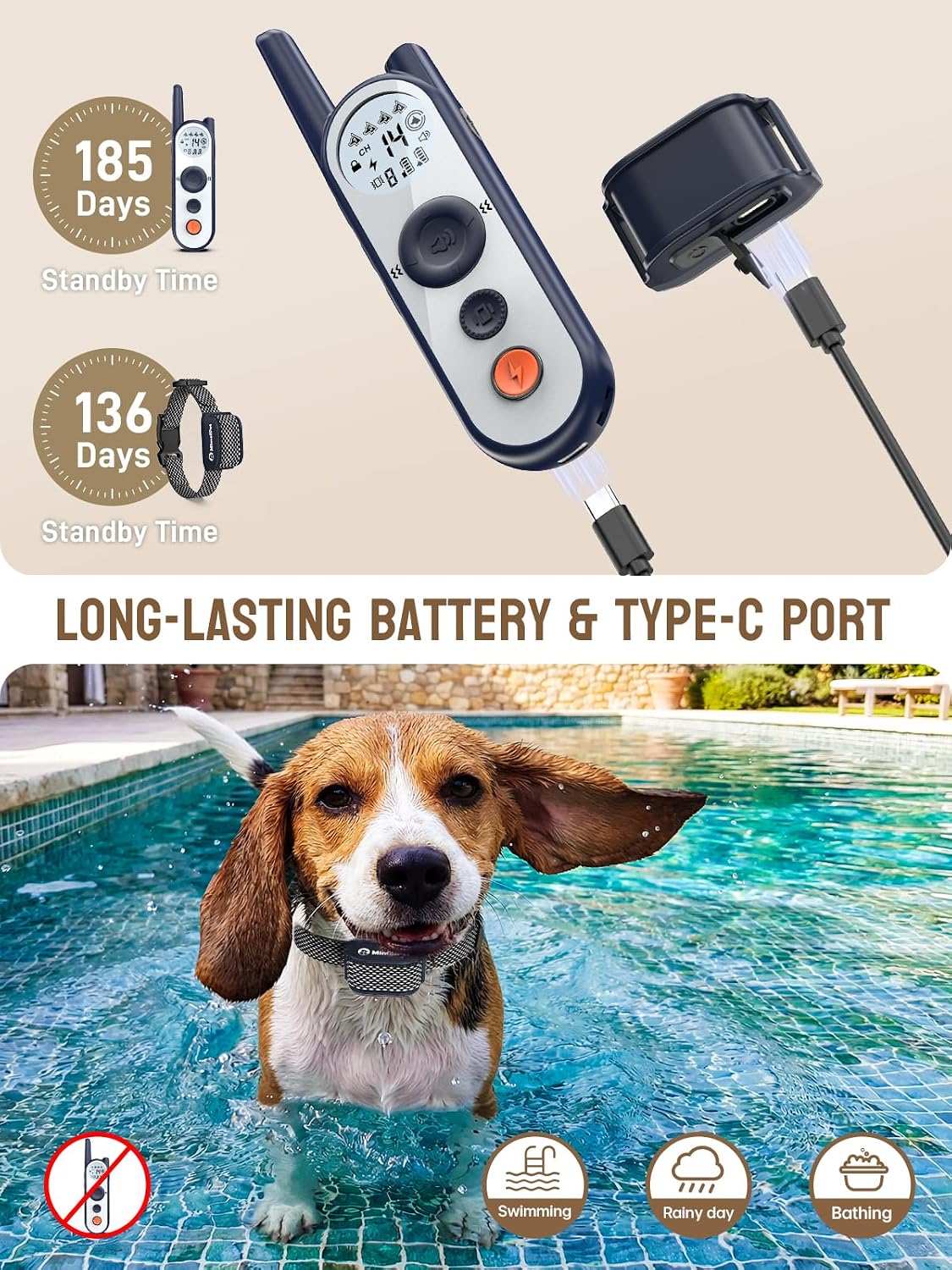 Detalle 2 de MIMOFPET Wireless Dog Fence System 3500 ft