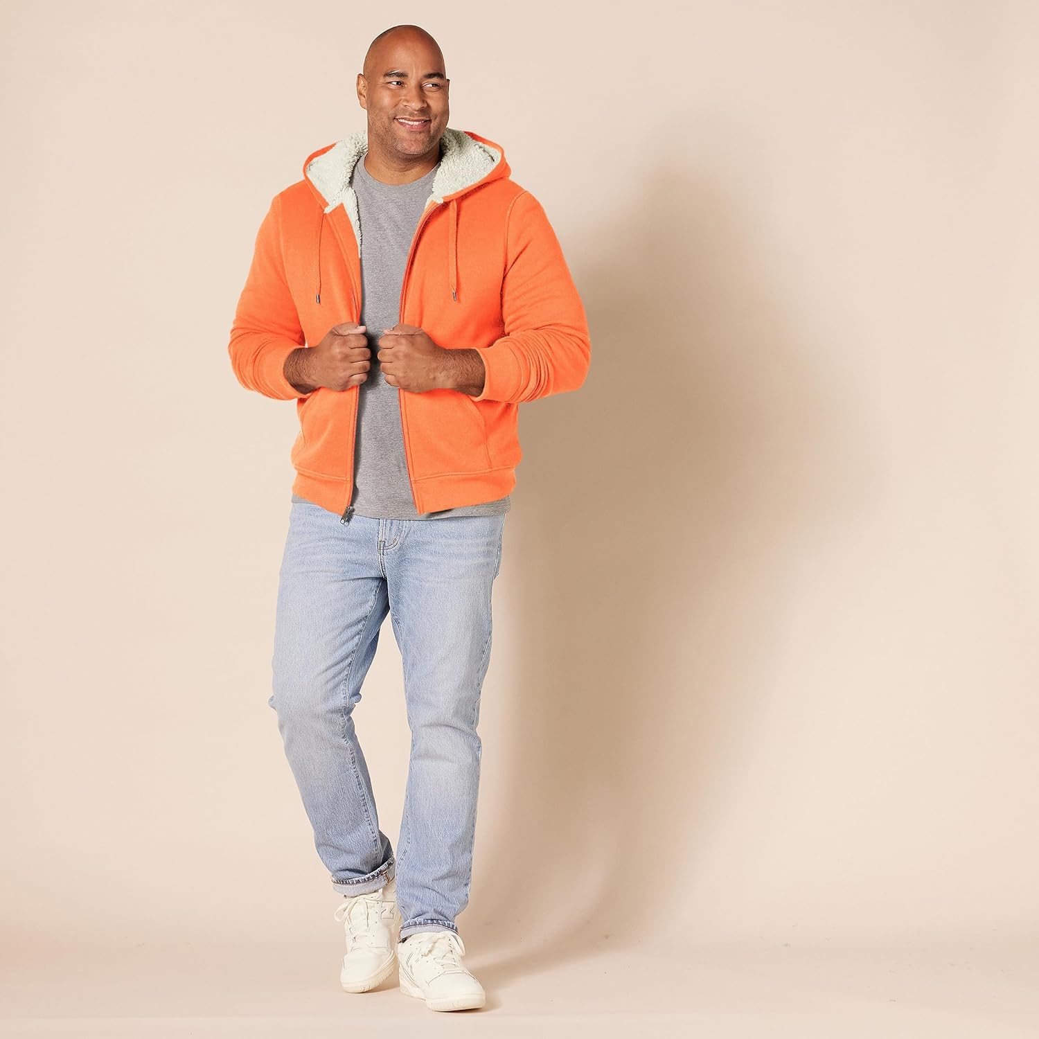 Thumbnail 6 de Amazon Essentials Herren-Hoodie mit Sherpa-Futter und durchgehendem Reißverschluss