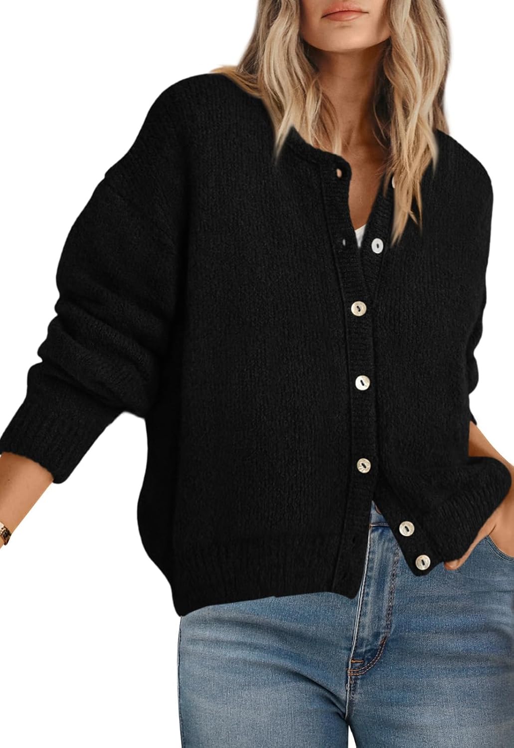 PRETTYGARDEN Long Sleeve Chunky Cardigan 2026