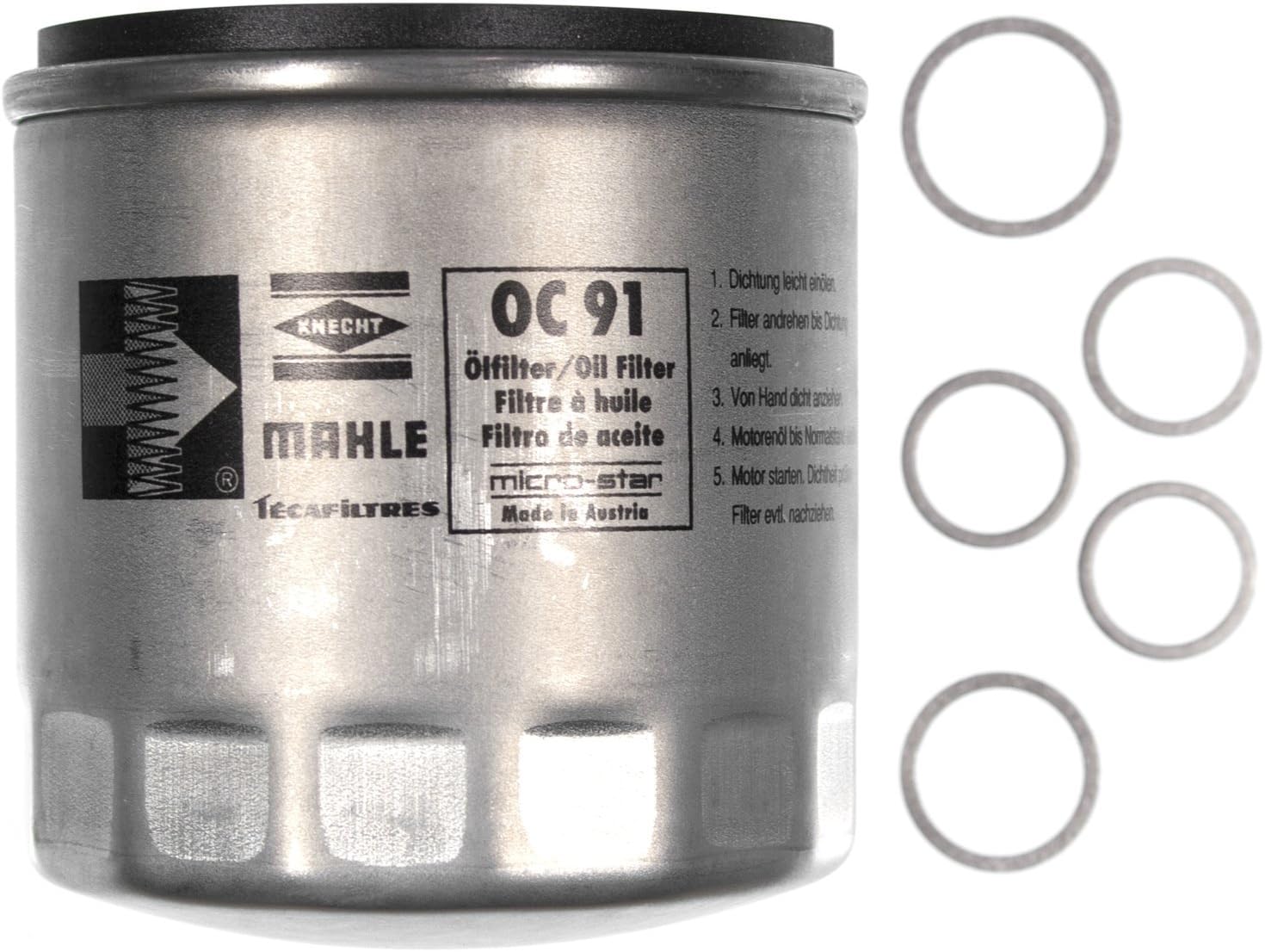 Detalle de MAHLE Filtre à huile OC 91D