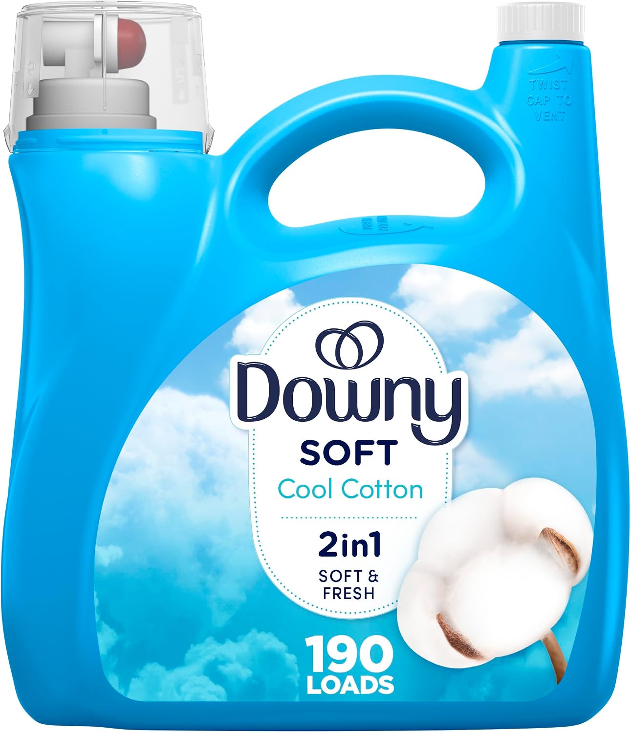 Detalle de Downy 30772119884 Ultra Laundry Liquid Fabric Softener, Cool Cotton, 4.16 L