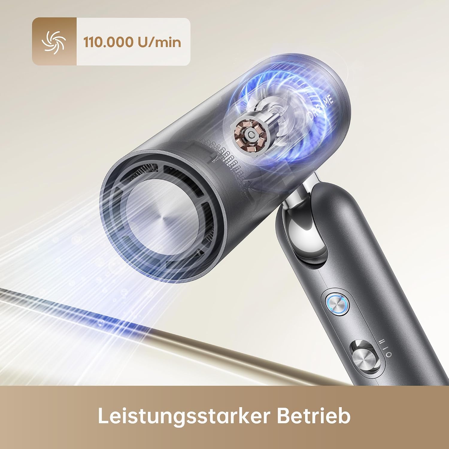 Thumbnail 3 de DREAME Pocket Neo Hochgeschwindigkeits-Haartrockner – kompakt, faltbar und leise mit 110.000 U/min