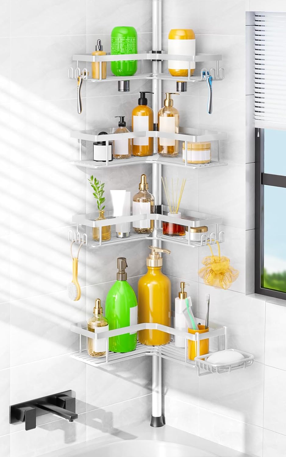 Detalle de HAMITOR Shower Caddy 47-123 Inch