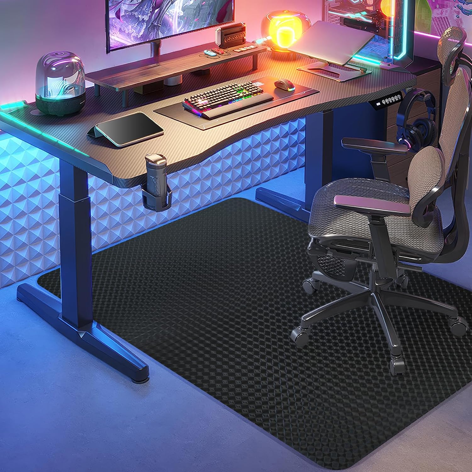 Detalle de Vicwe Hardwood Floor Chair Mat 48" × 36
