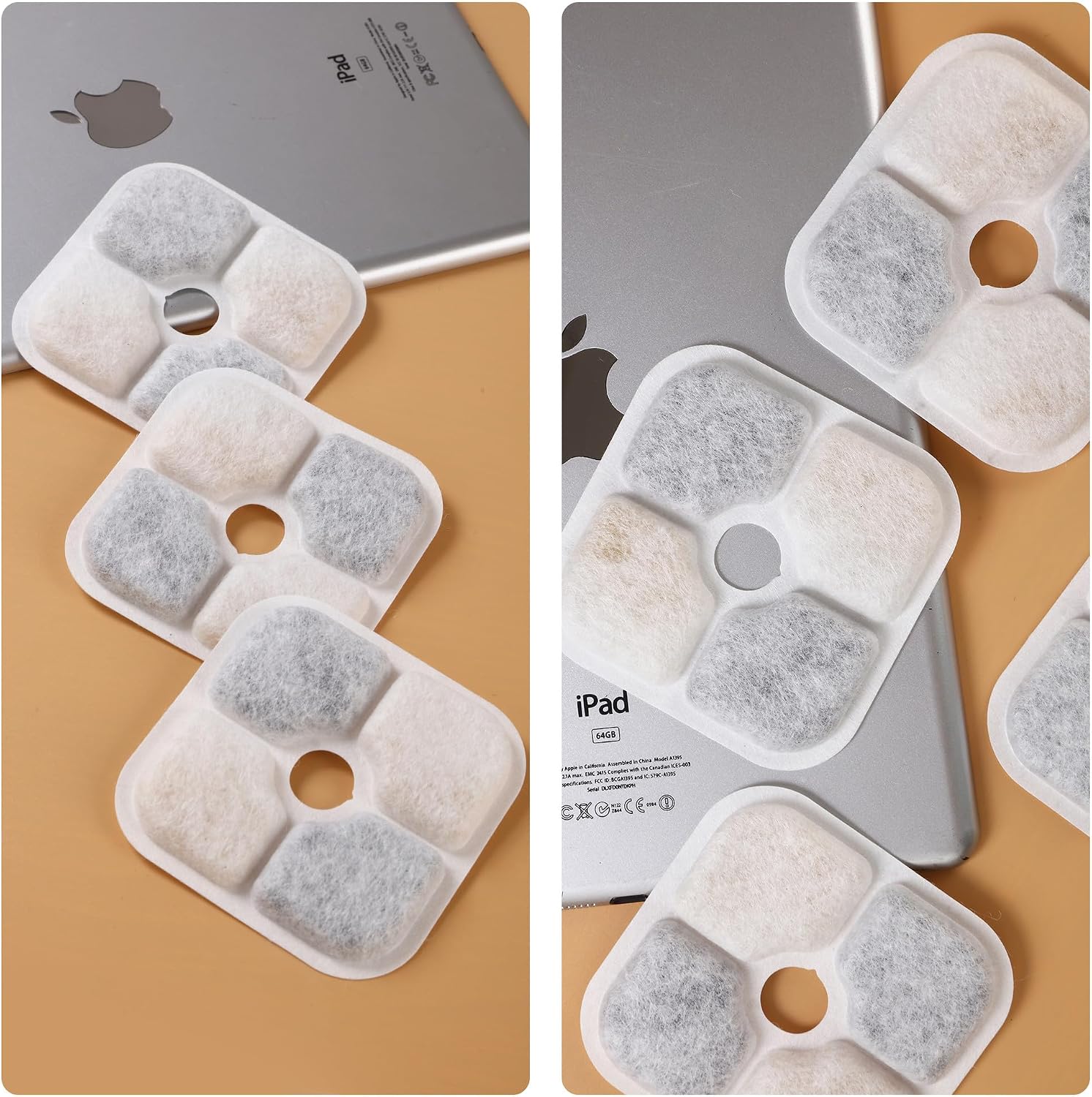 Thumbnail 6 de 16 Filtri Fontanella per Gatti e 2 Tubi per Fontana Pixi – Filtri a carbone attivo, resina e tessuto non tessuto per acqua più pulita