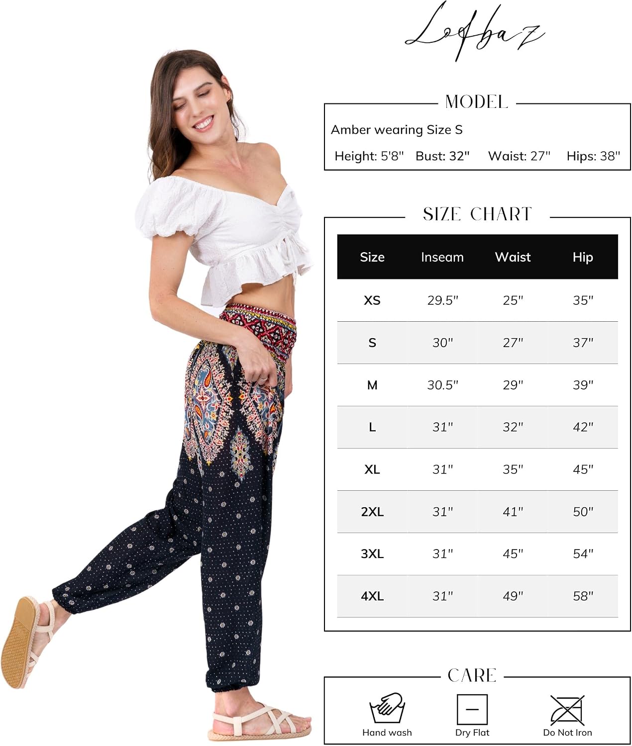 Thumbnail 4 de LOFBAZ Harem Yoga Pants in Rayon