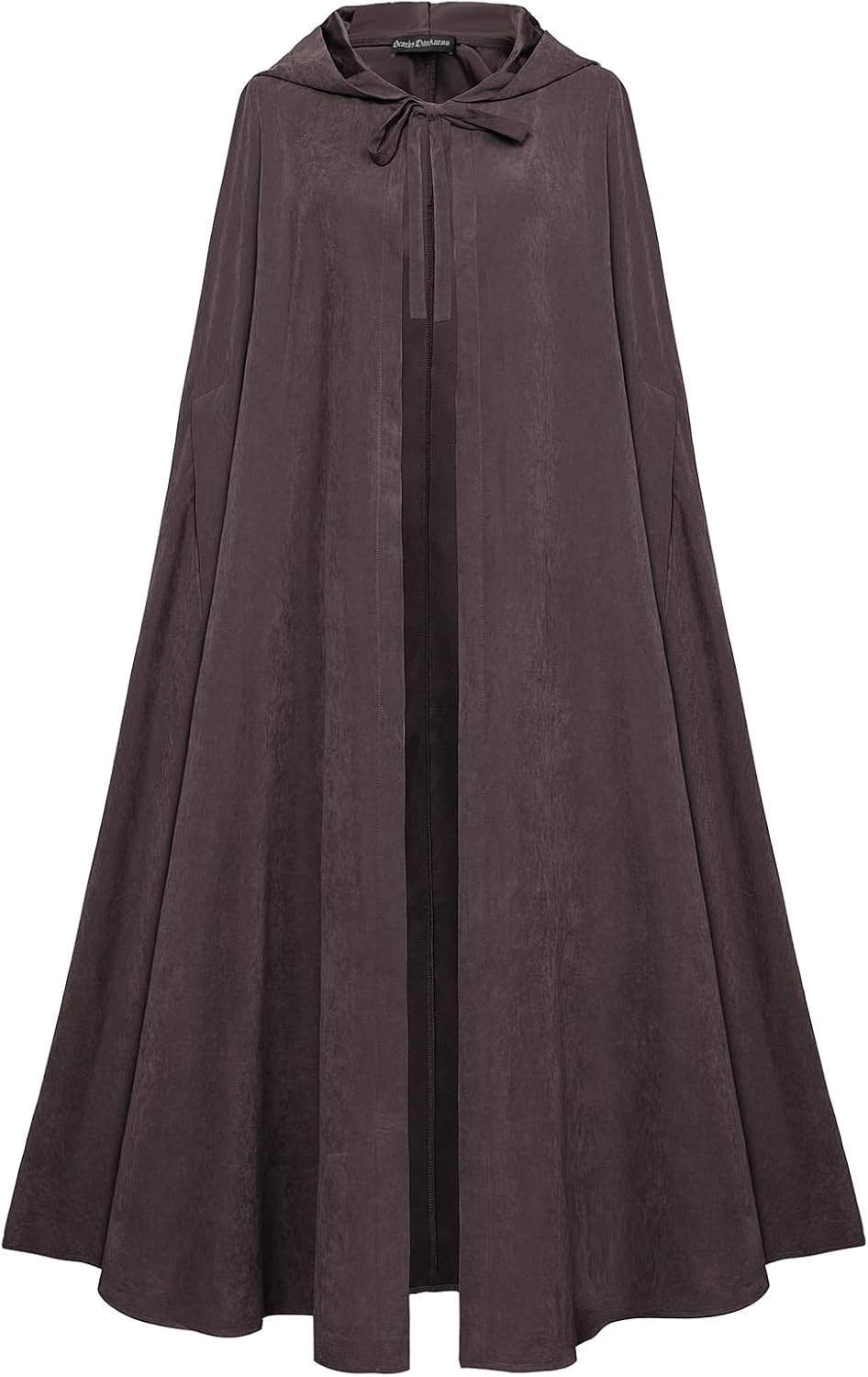 Detalle 2 de SCARLET DARKNESS Scarlet Darkness medieval hooded maxi cloak for women (unisex) – cosplay cape