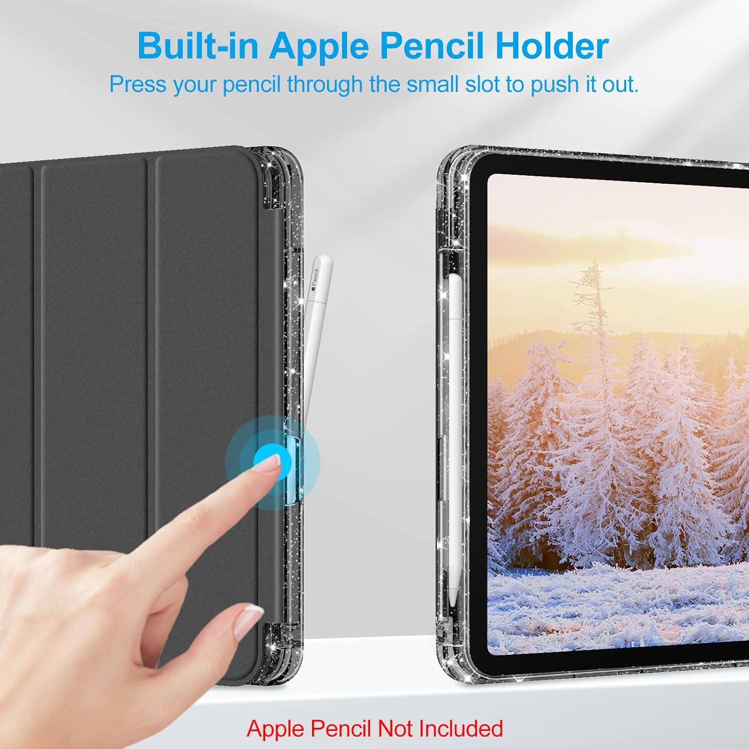 Thumbnail 5 de FINTIE Glitter Case for iPad 11-inch with Pencil Holder