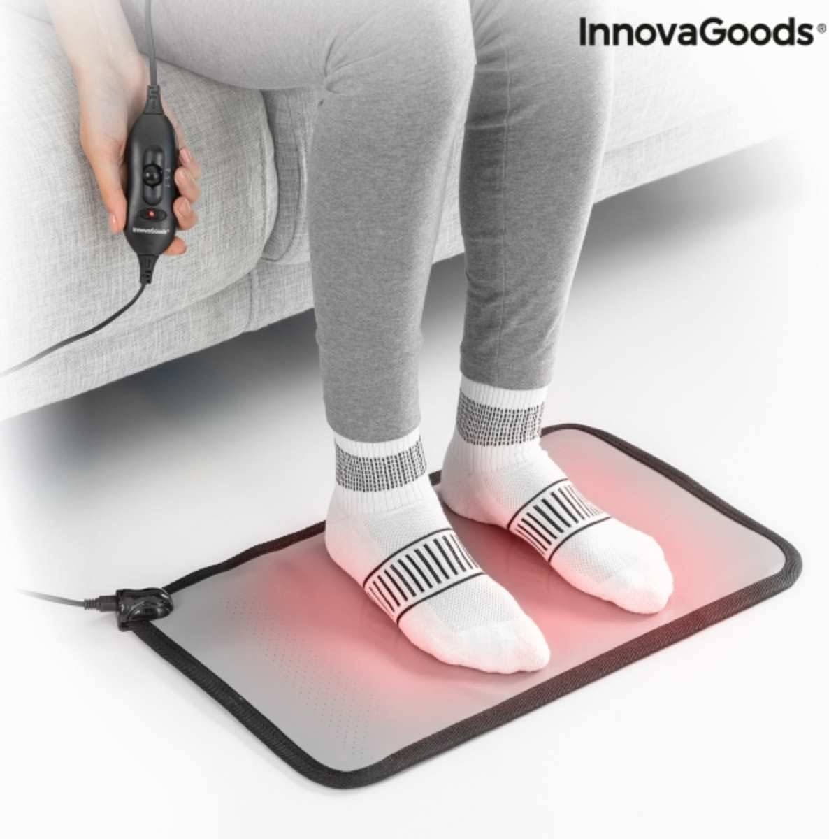 Detalle 2 de InnovaGoods Tappetino Elettrico Riscaldante 50W — Ultra sottile