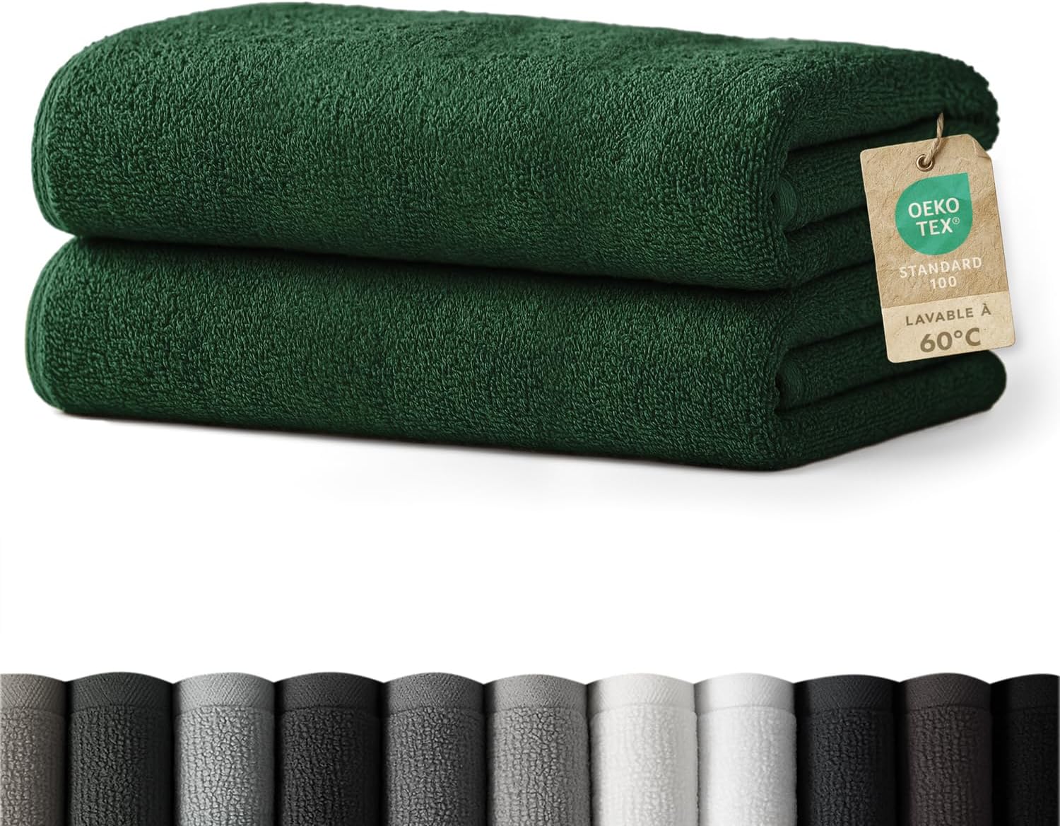 Thumbnail 6 de Blumtal lot de 10 gants de toilette en coton bleu foncé certifiés Oeko-Tex