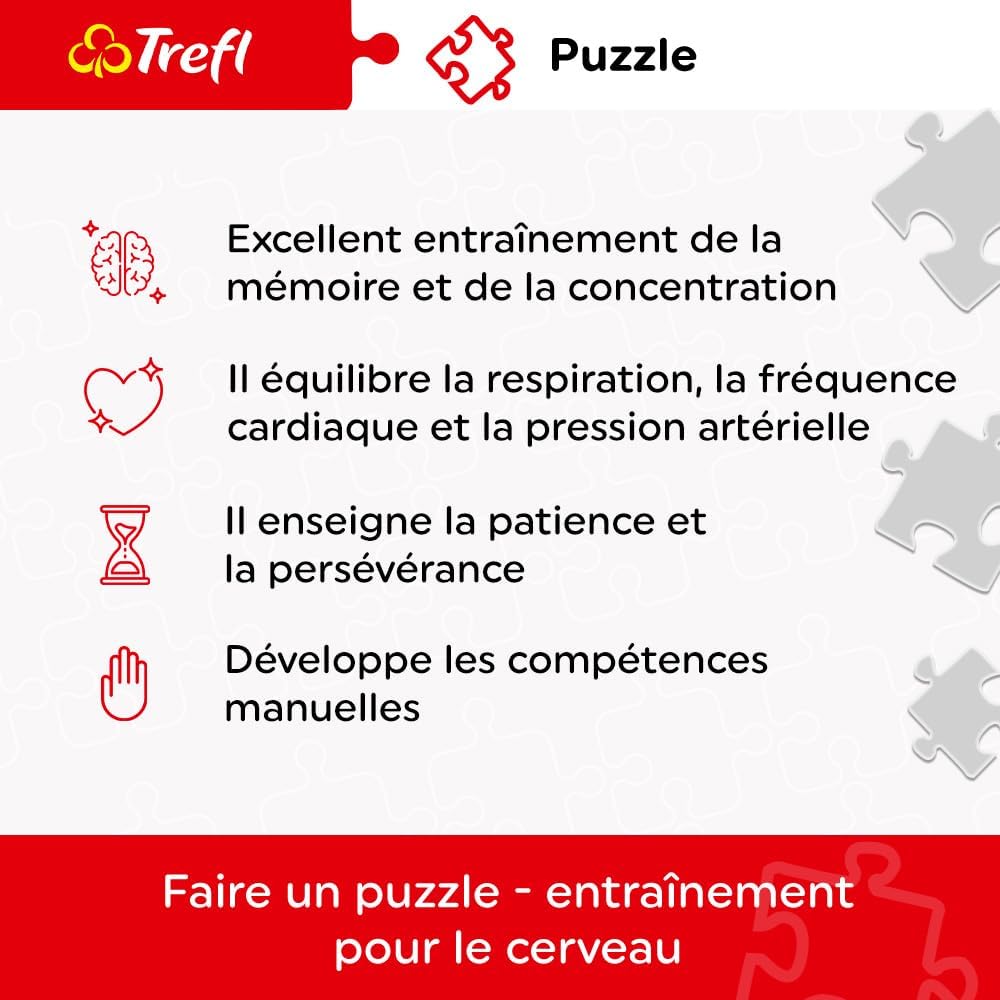 Thumbnail 2 de Trefl Soirée de Chats – Puzzle 2000 Pièces (Chats parmi des livres)