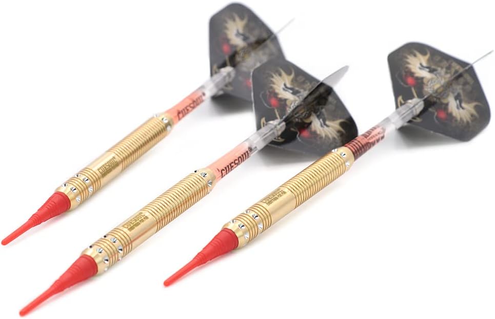 Detalle de CUESOUL Dragon Series : ensemble de fléchettes à pointe souple Luxe 16 g avec étui