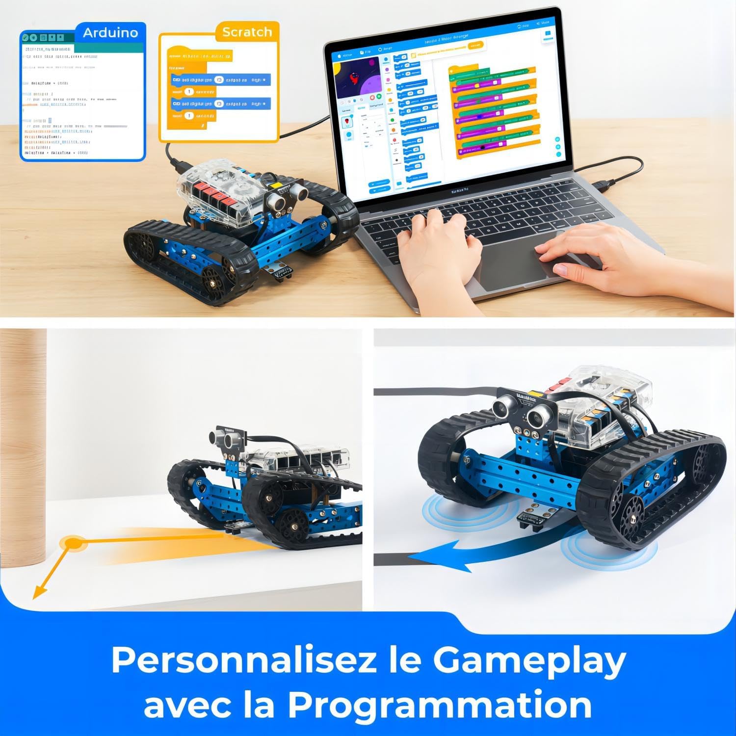 Thumbnail 3 de Makeblock mBot Ranger Kit Robot Programmable 3 en 1 — Initiation avancée à la robotique et au codage