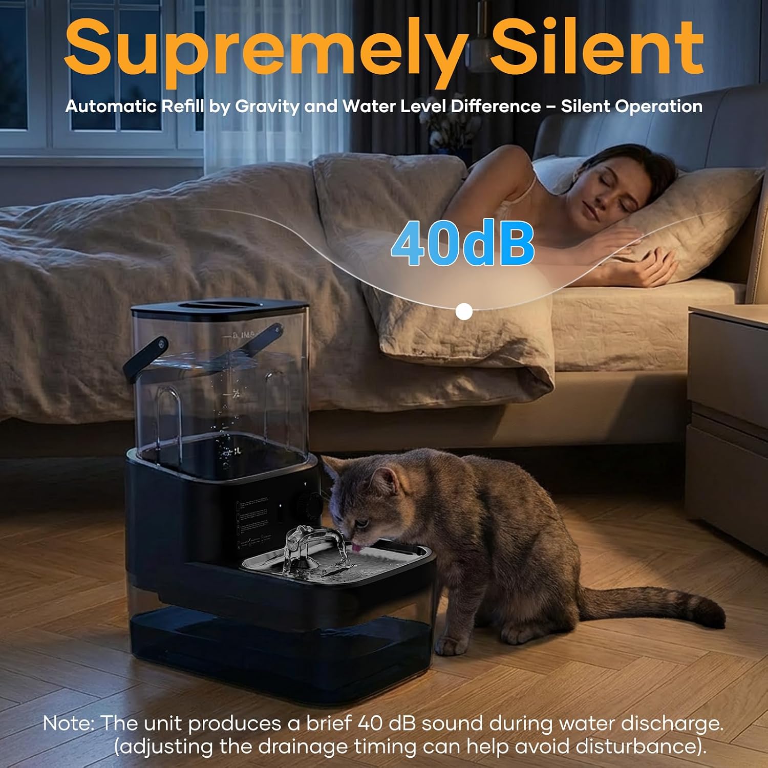 Detalle 2 de Cat Water Fountain, 3L