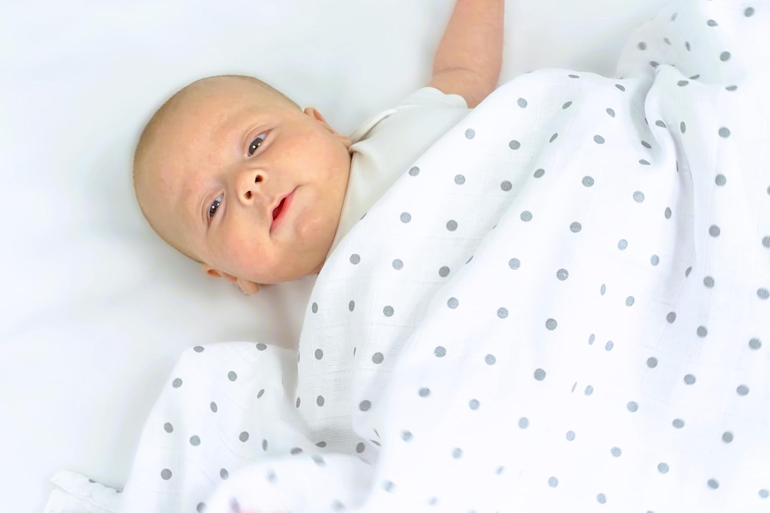 Thumbnail 3 de MuslinZ Muslin Cloths for Baby (Elephant) – 6 Pack Large 70x70cm Pure Cotton Squares