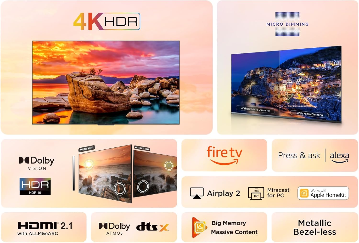 Detalle 2 de TCL 50PF650 TV 50 pouces 4K Ultra HD HDR