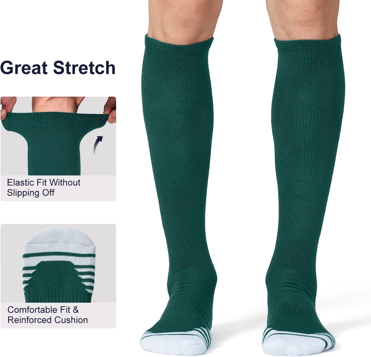 Thumbnail 5 de FITRELL 2/3 Pack Athletic Knee High Socks