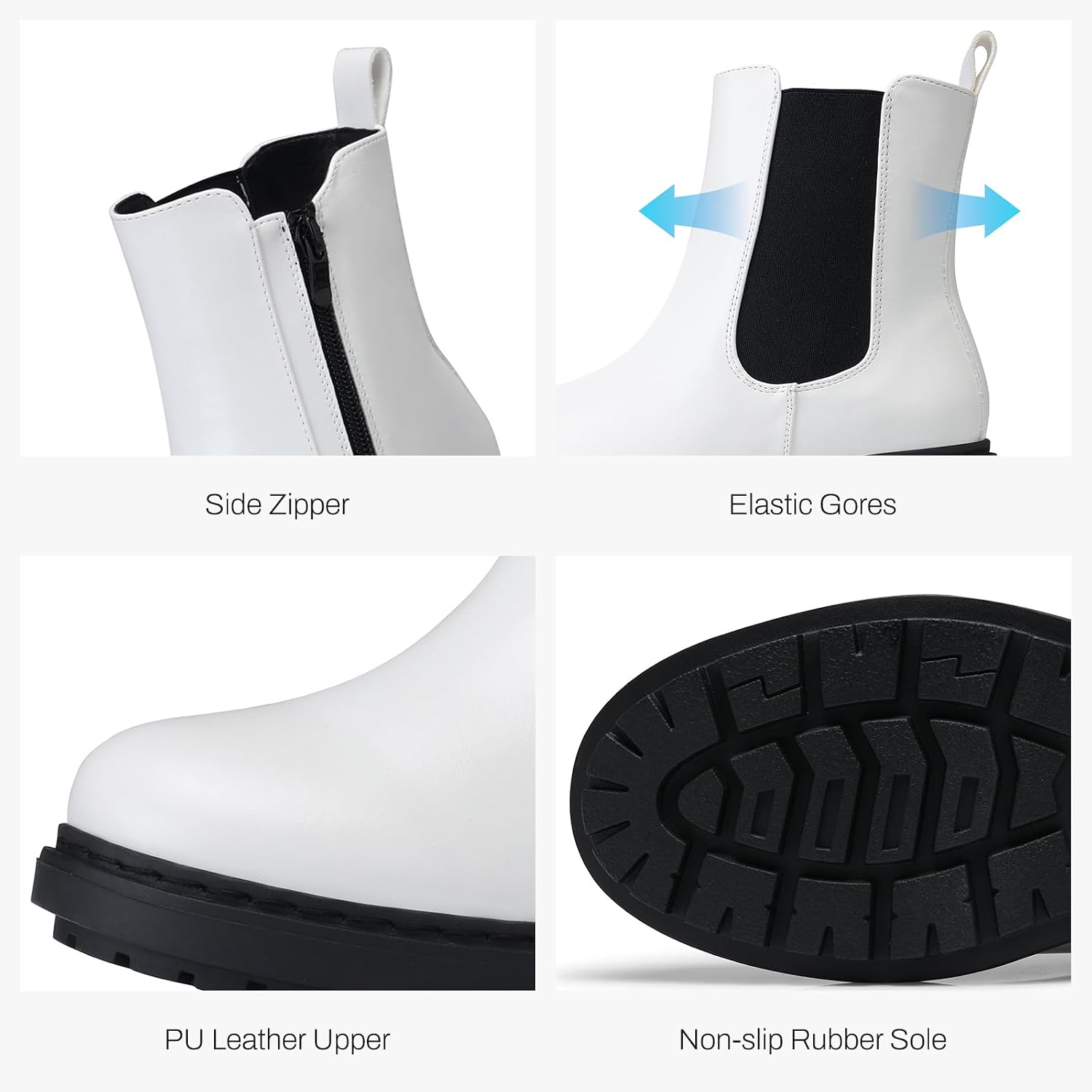Thumbnail 4 de SHIBEVER Women's Chelsea Boots in PU Leather