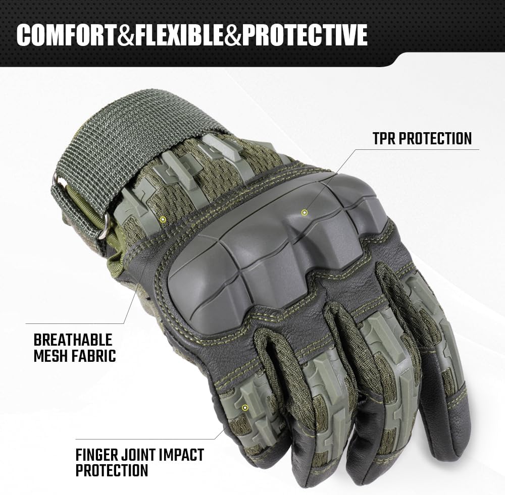 Thumbnail 6 de WTACTFUL B36 Tactical Gloves, Green Small, Touchscreen and Reinforced Palm