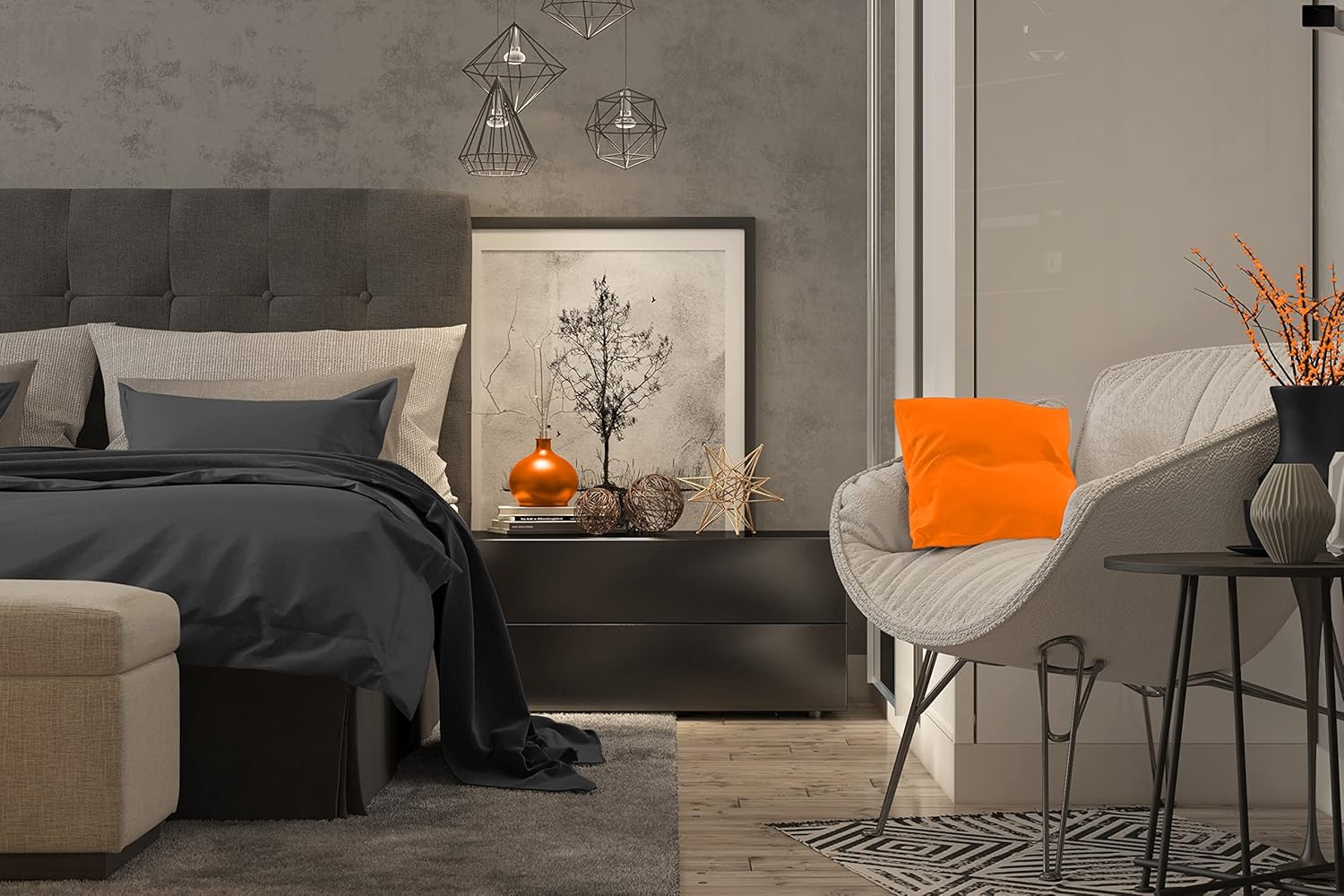 Thumbnail 6 de npluseins Drap-Housse sans élastique – Ultra-Doux et Moelleux, 240 x 275 cm, Sauge
