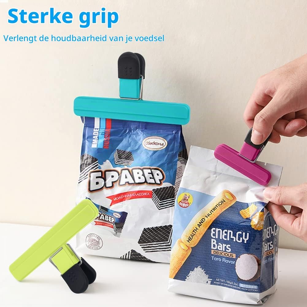 Thumbnail 6 de AUAUY M1-3408968 voedselclips, 12 kleine zakclips van 7,7 x 6,5 cm