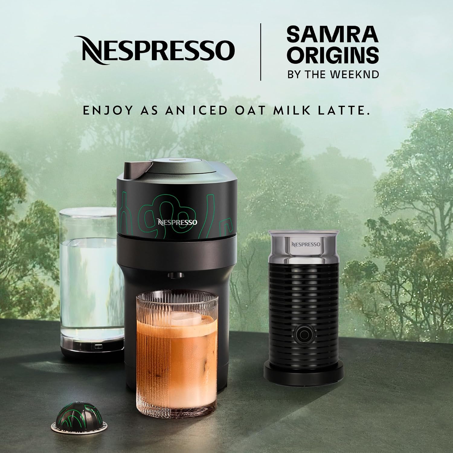 Detalle 2 de Nespresso Vertuo Pop+ Coffee and Espresso Maker, Metad Green