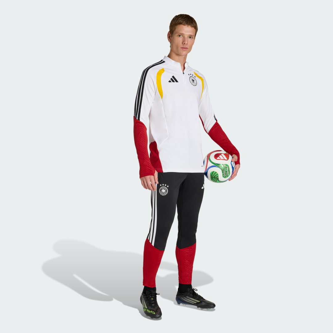 Detalle de Camiseta de entrenamiento Adidas Alemania 26 Tiro manga larga – blanco