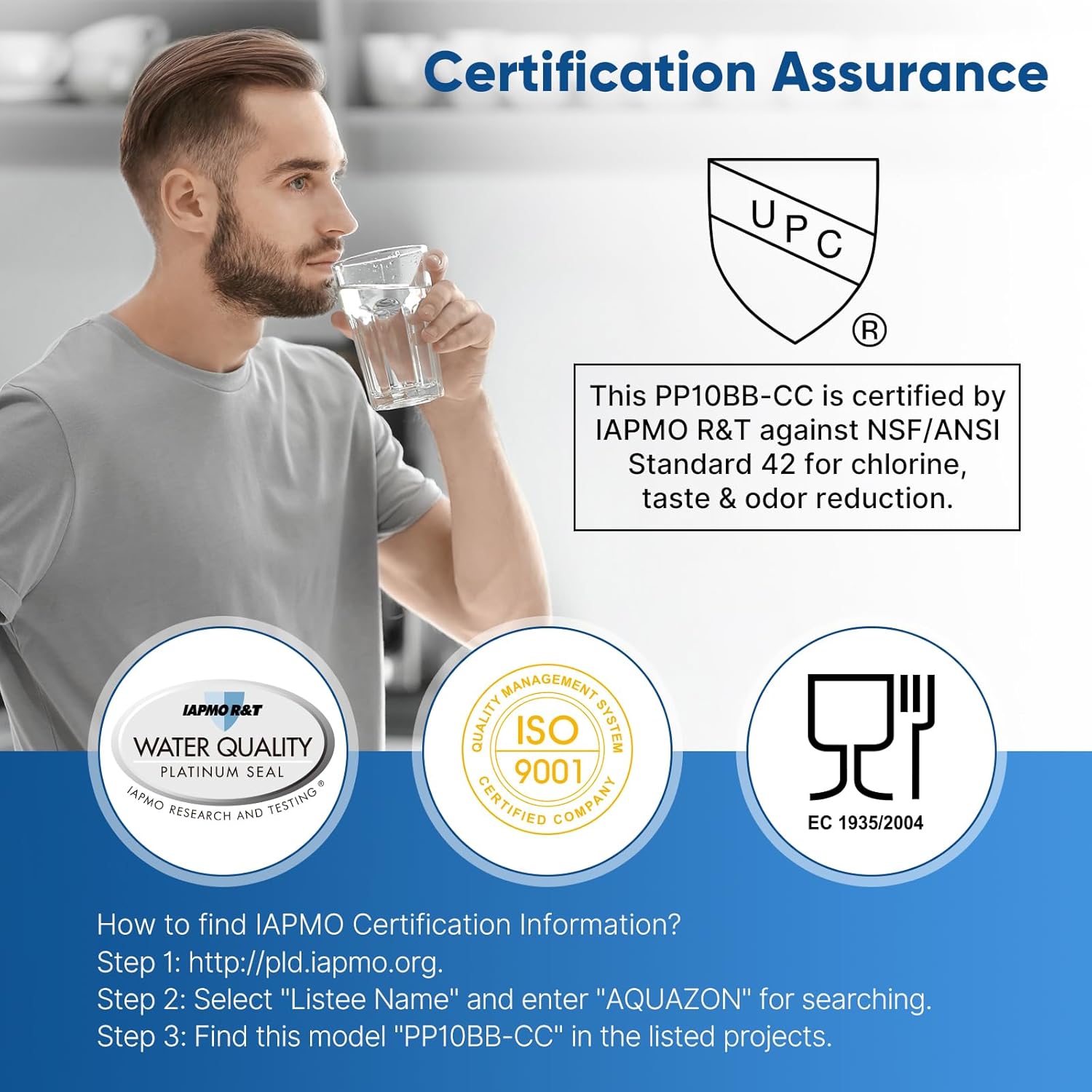 Thumbnail 1 de PUREPLUS 5 Micron 10" x 4.5" Whole House Sediment & Carbon Water Filter Replacement Cartridge (2-Pack)