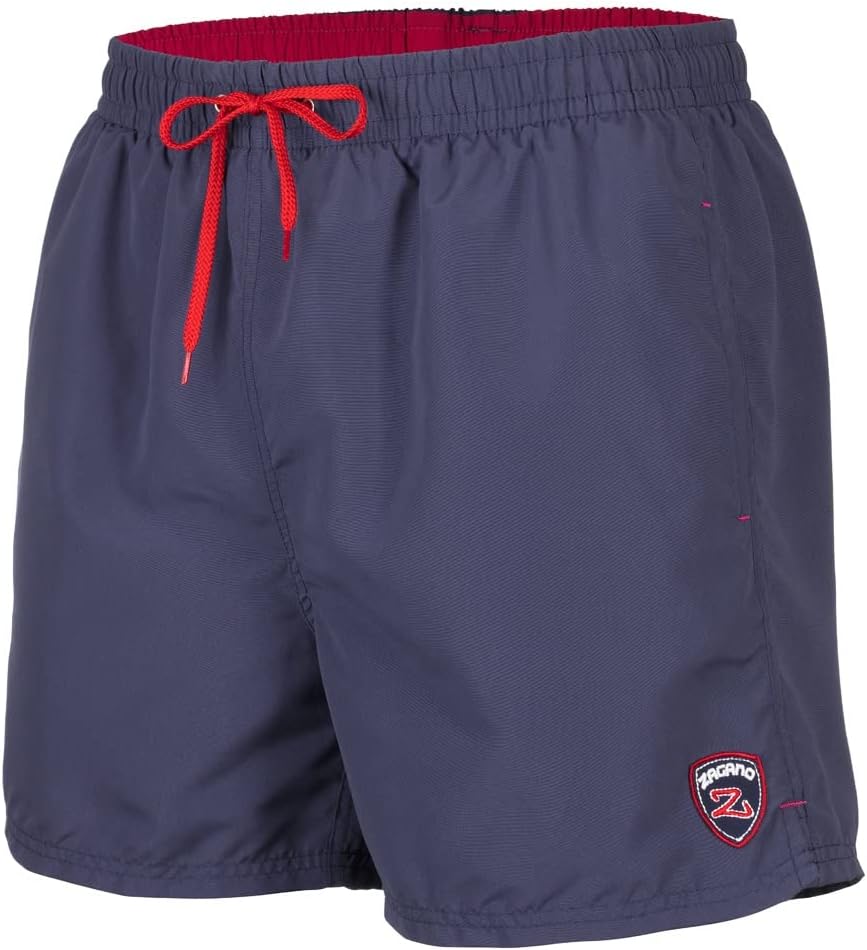 Detalle de Zagano Herren-Badeshorts schnelltrocknend mit Mesh-Taschen, EU-Produktion – S bis 6XL