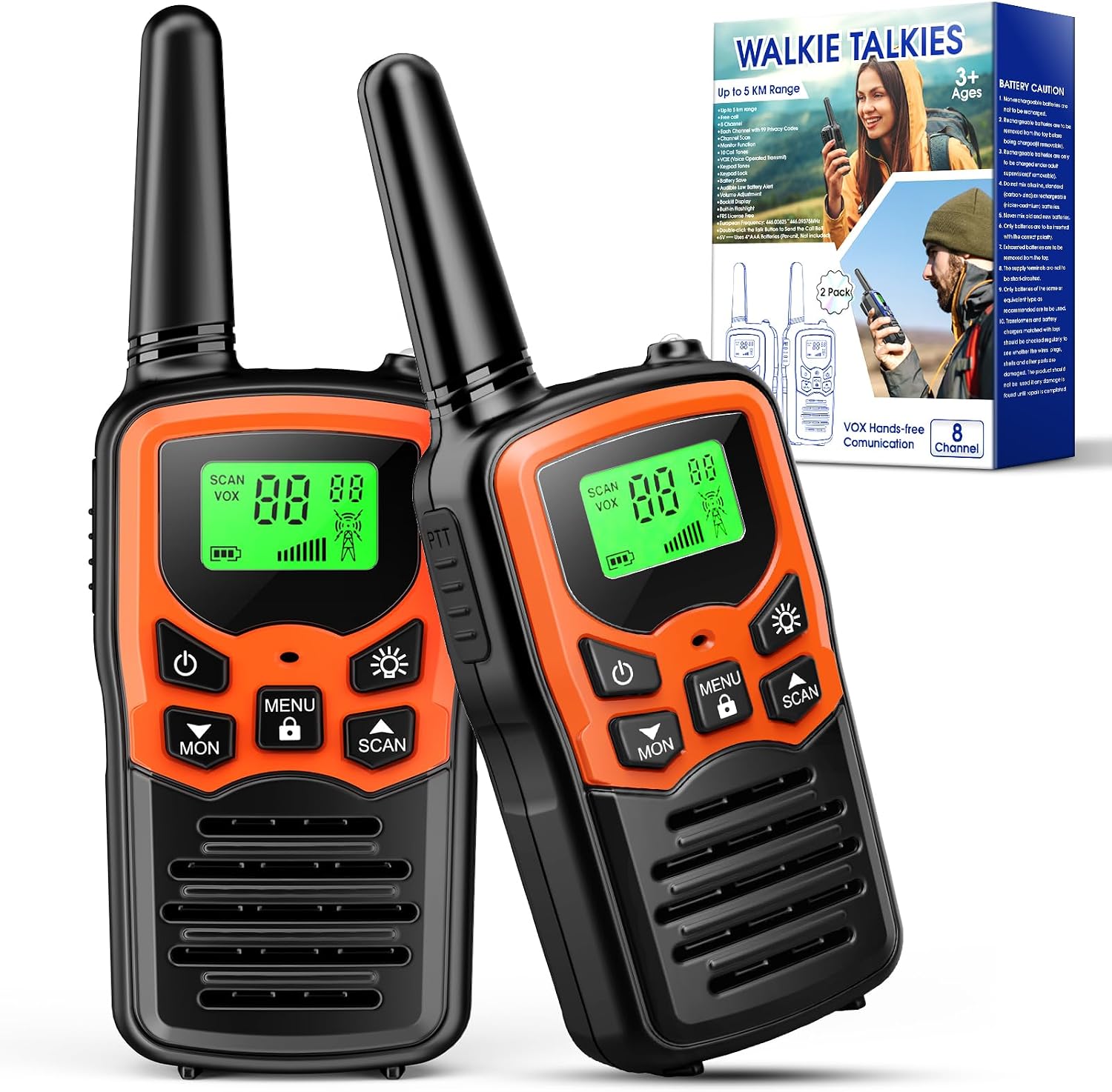 Detalle de EUCOCO Walkie Talkies 2‑pack for kids