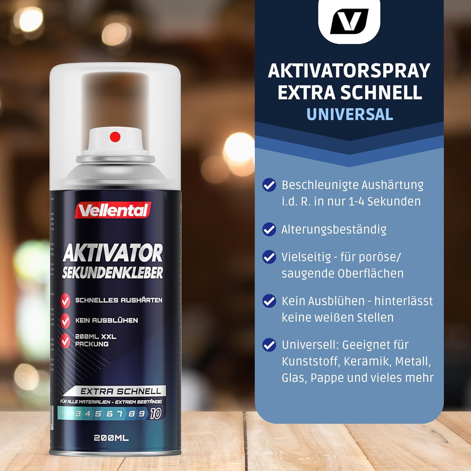 Detalle 2 de Sekundenkleber Aktivator Spray 200 ml extra stark