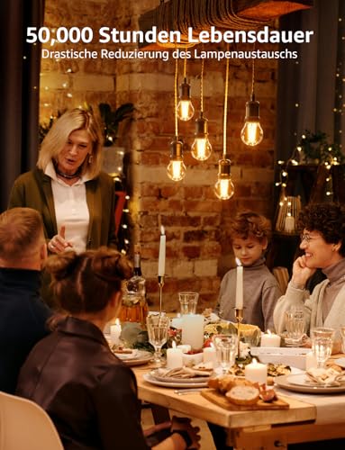 Detalle de Lepro Energieklasse A E27 LED Warmweiß 2,2 W, 470 lm, 2700 K – Glühbirne