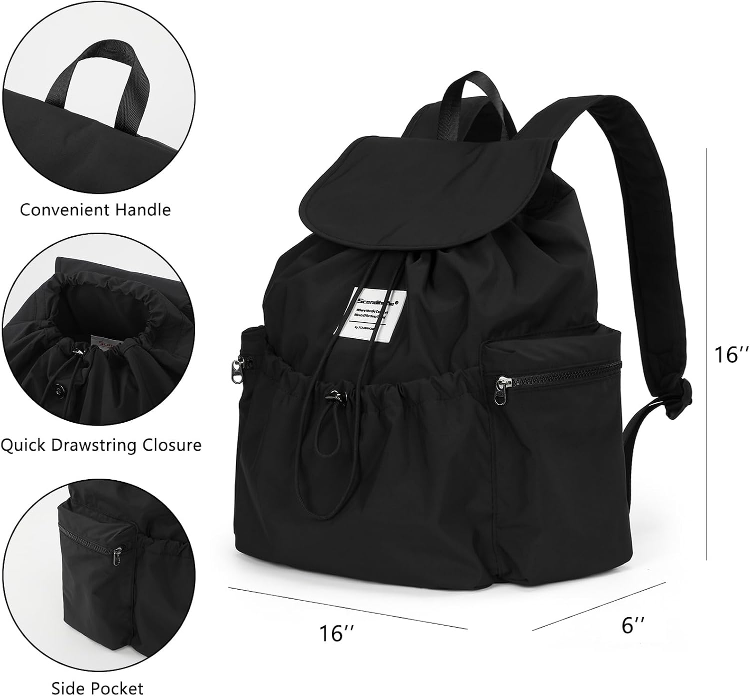 Thumbnail 2 de SEPWIK Travel Backpack Lightweight Carry-On