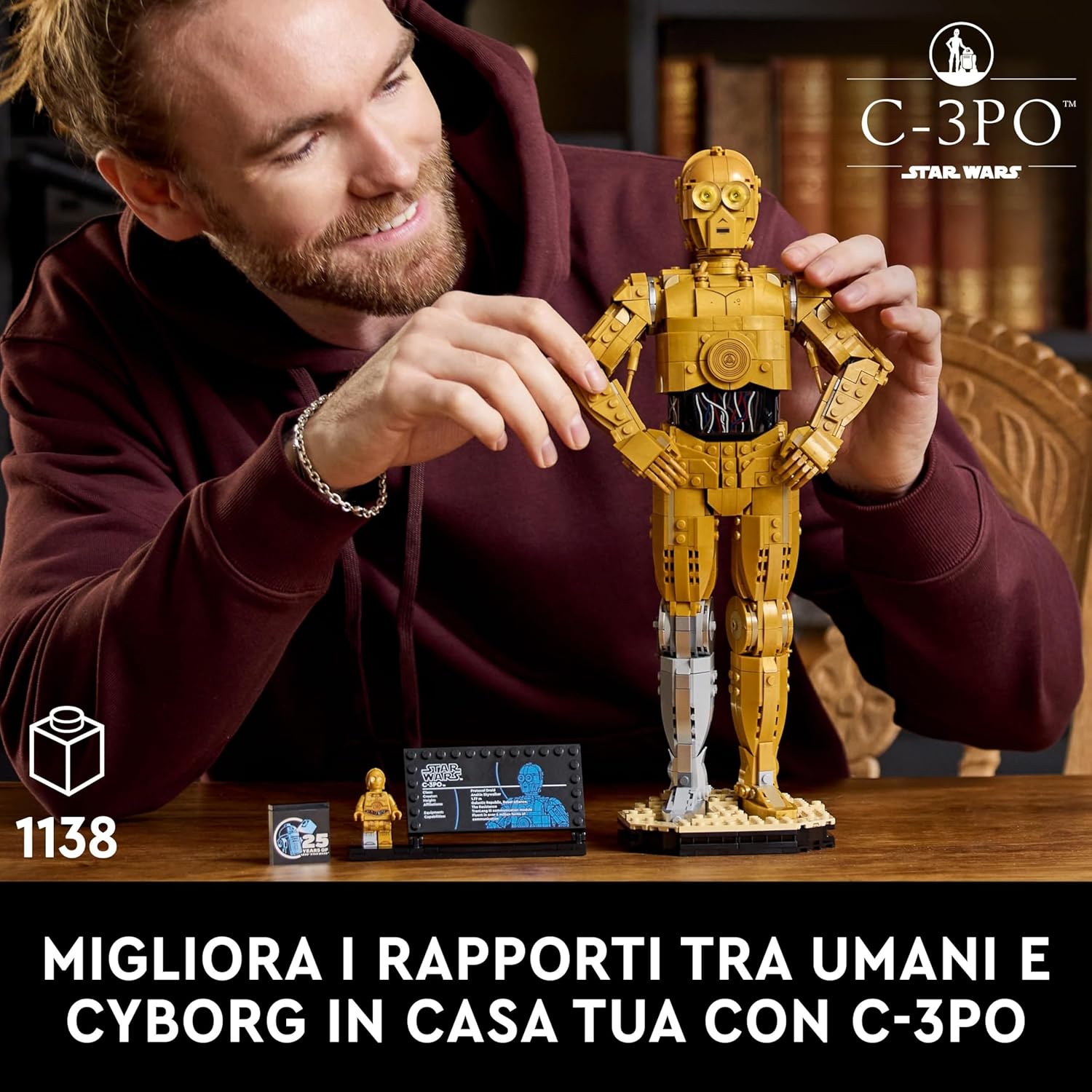 Thumbnail 1 de LEGO Star Wars 75398 C-3PO – Modellino da costruire per esposizione