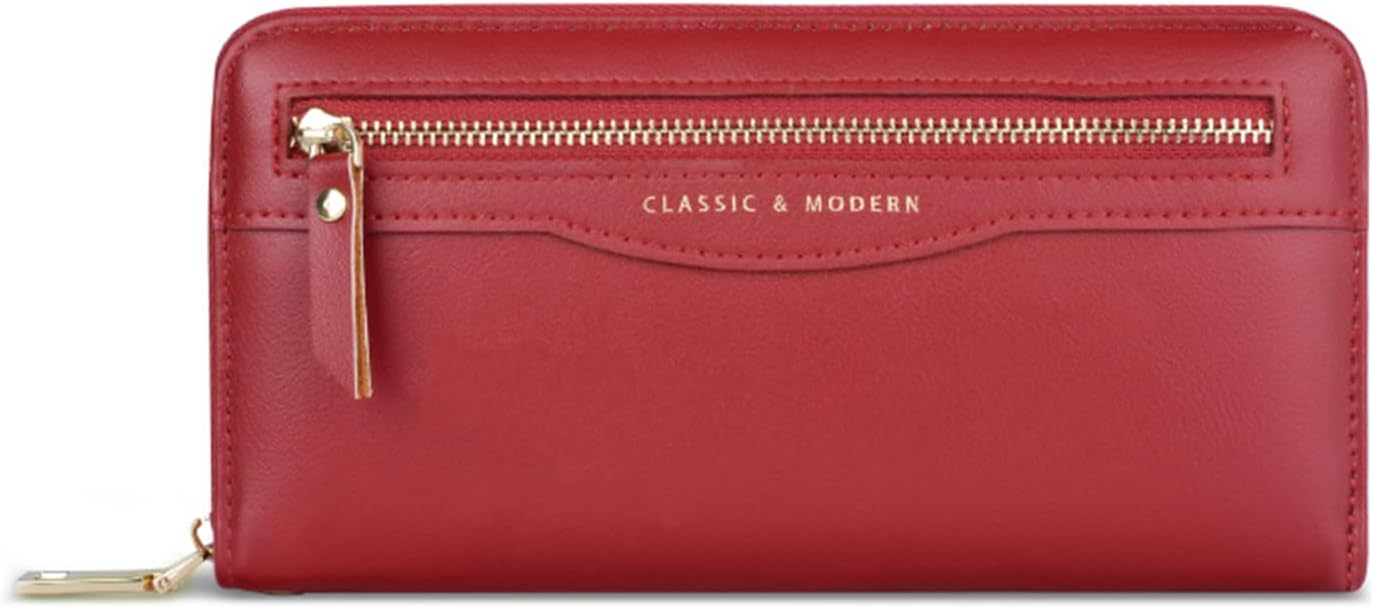 Detalle de ModaZeal Women's Clutch Wallet Long PU Leather Purse with Wristlet Strap