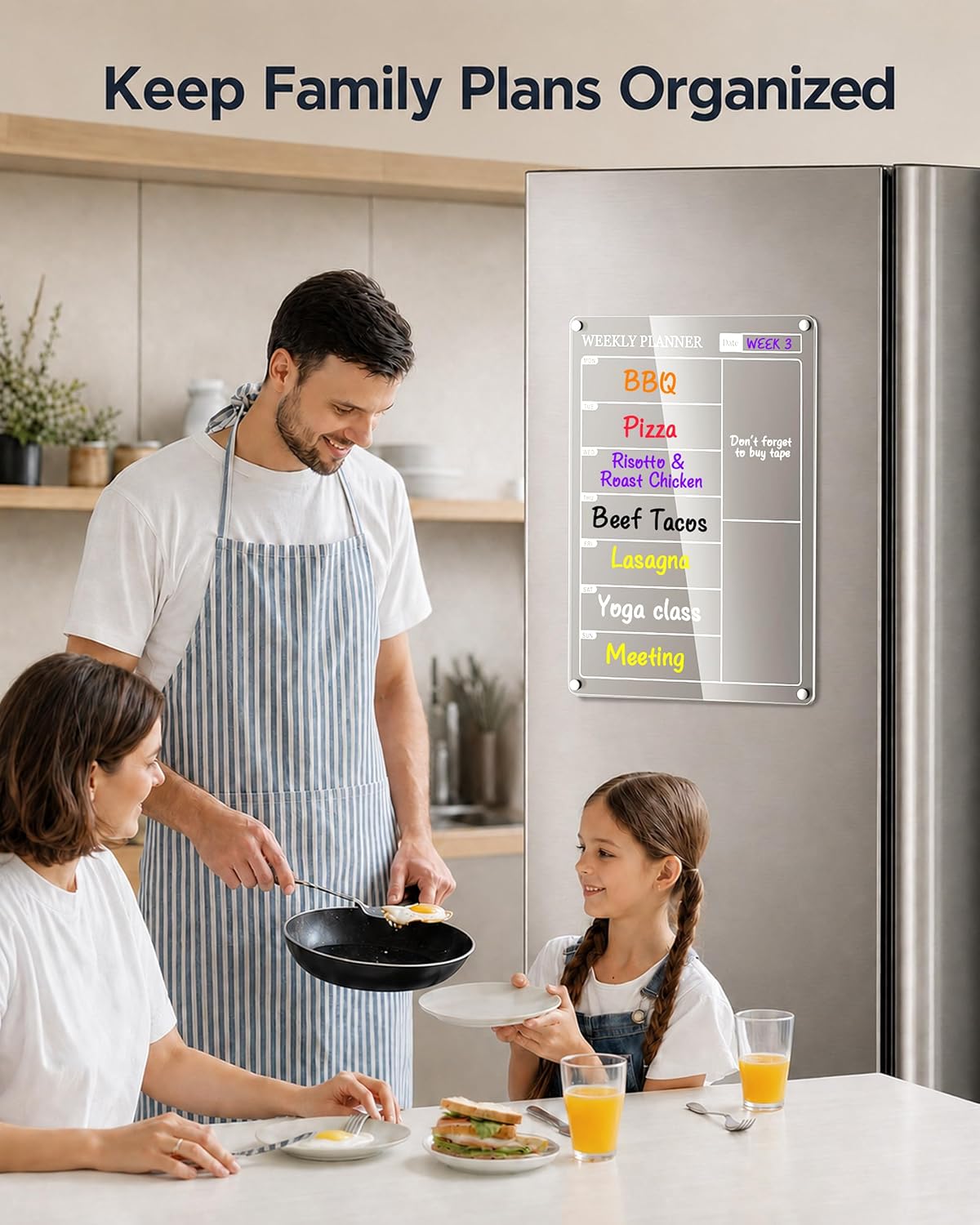 Detalle 2 de Magnetic Fridge Planner 13x9.7 weekly