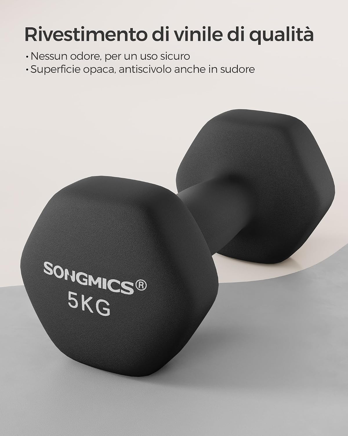 Thumbnail 1 de SONGMICS Set di 2 manubri esagonali neoprene 2 pezzi