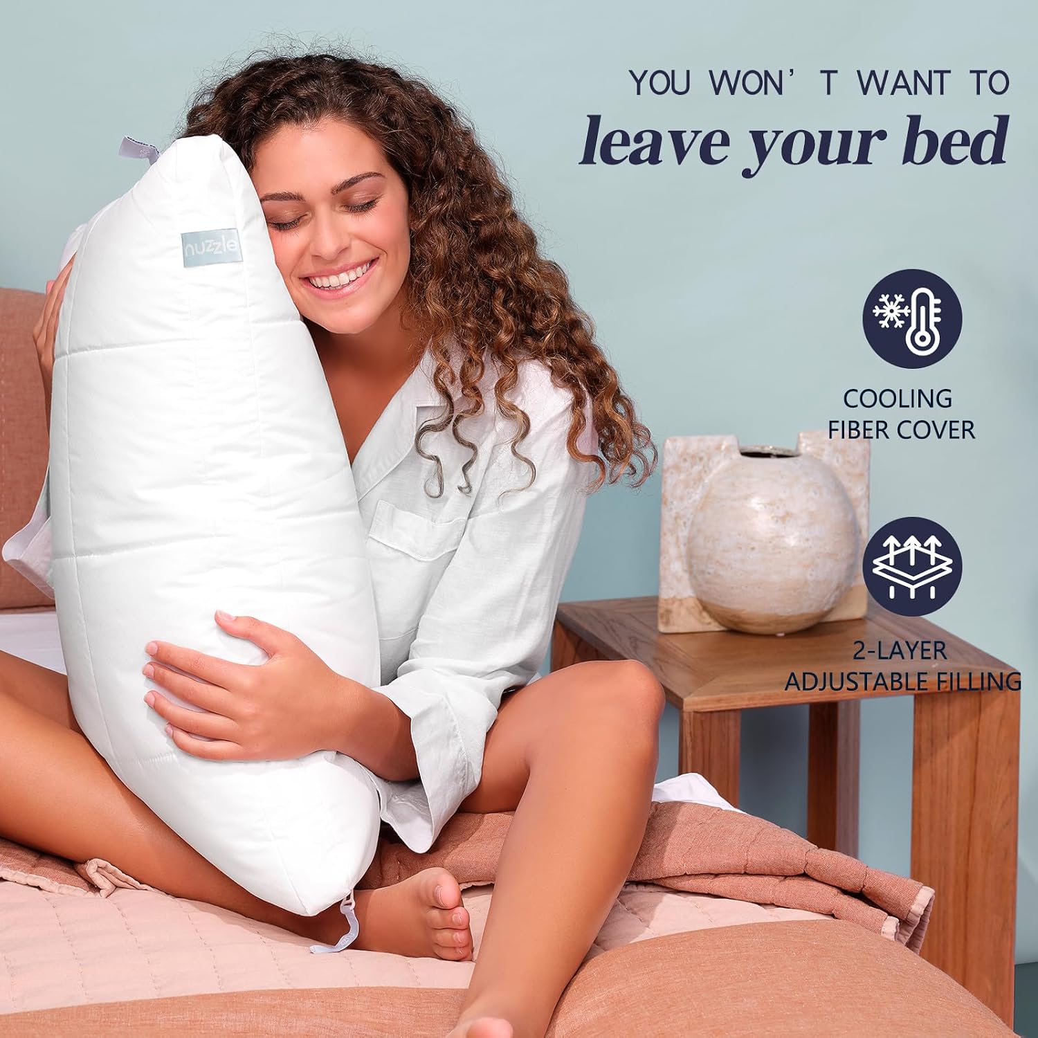 Thumbnail 5 de Nuzzle Adjustable Pillow King Size