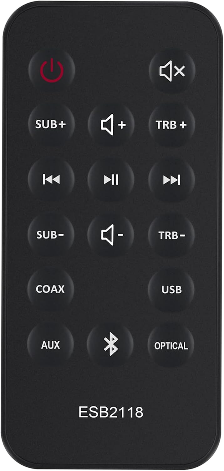 Detalle 2 de ALLIMITY ESB2118 Replacement Remote for Element ESB2118 2.1 Sound Bar