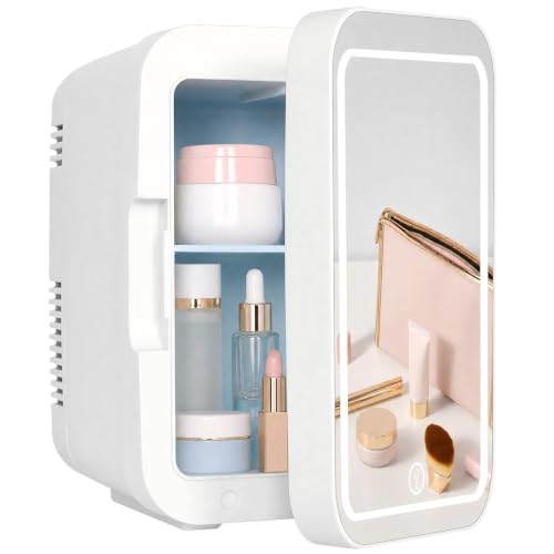 Detalle de ARTETHYS 4L Mini Fridge with LED Mirror, Cooling and Warming