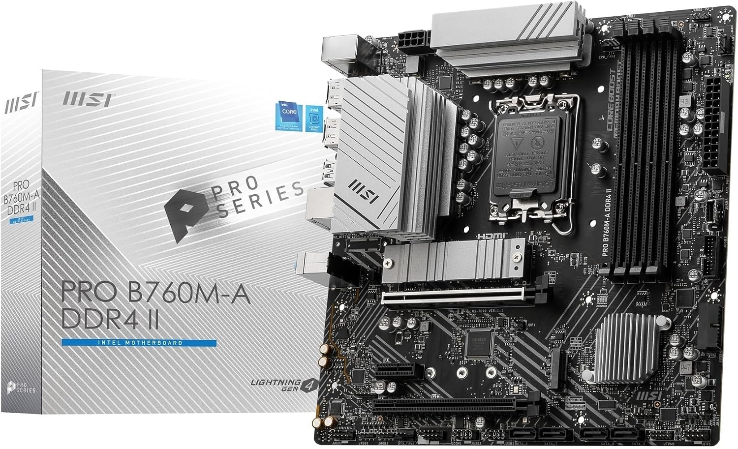 Detalle de MSI motherboard B760M-A DDR4 II
