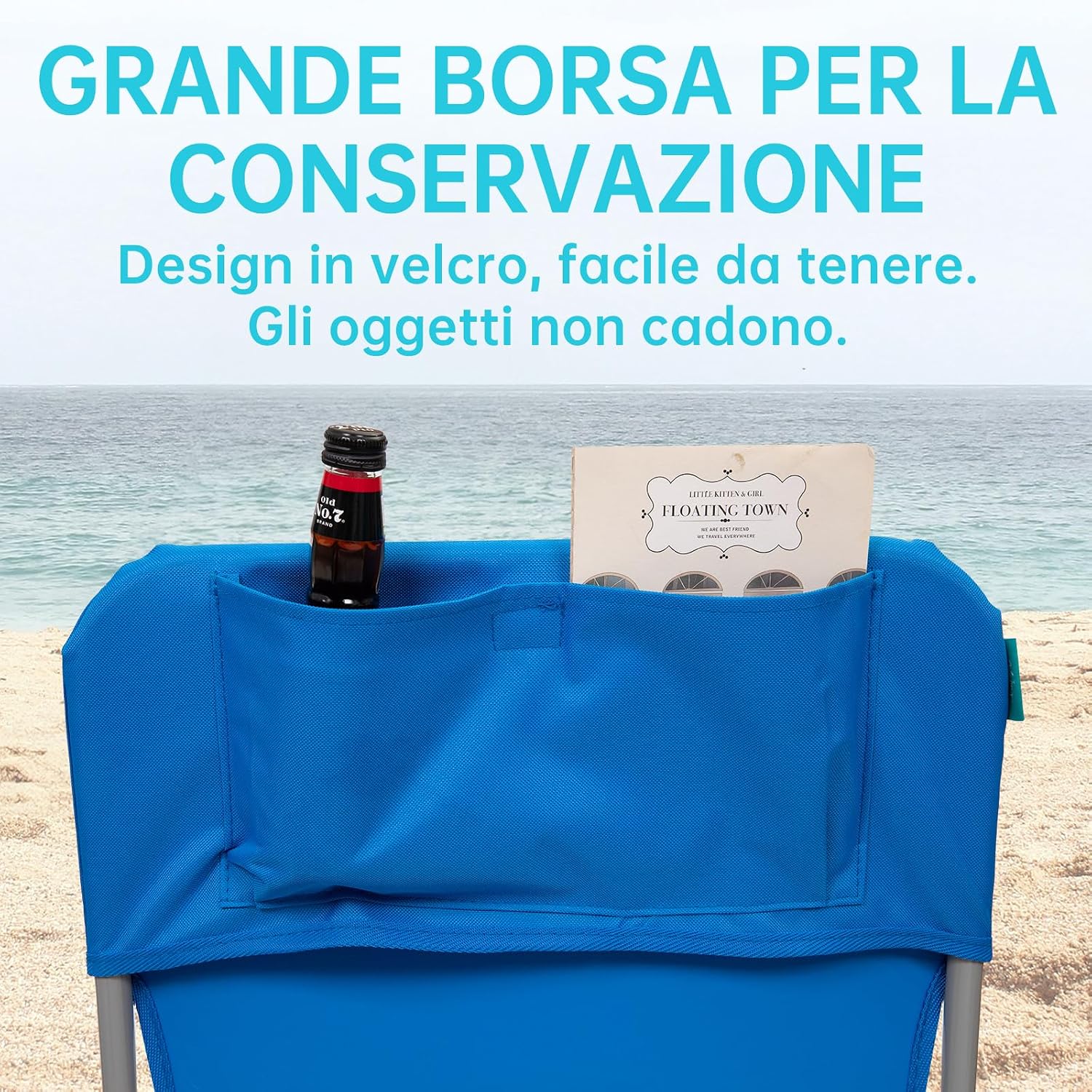 Thumbnail 4 de WEJOY Sedia da Spiaggia Pieghevole: Comfort robusto e trasporto facile per mare, campeggio e giardino