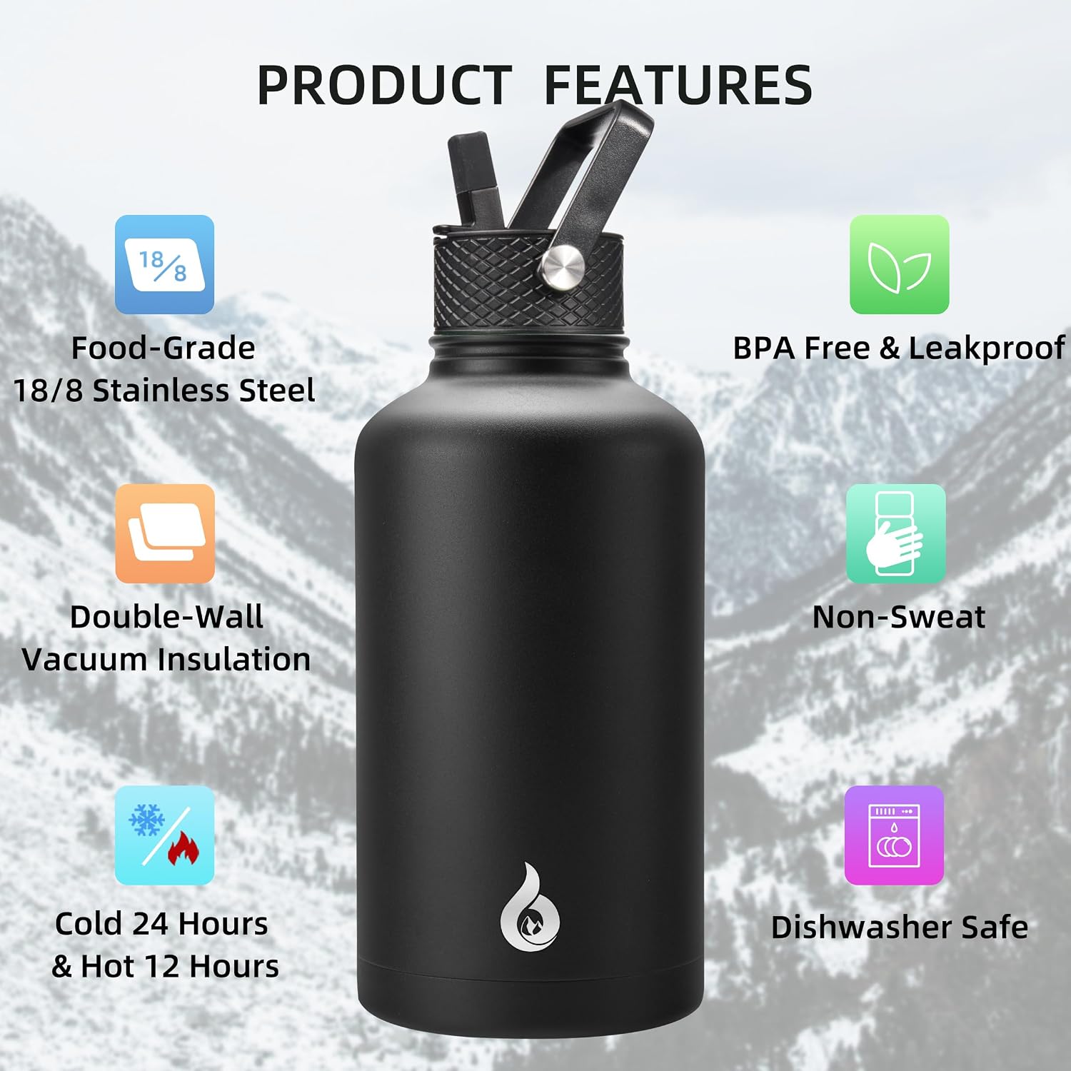 Thumbnail 2 de BJPKPK 64oz Insulated Water Bottle 💧