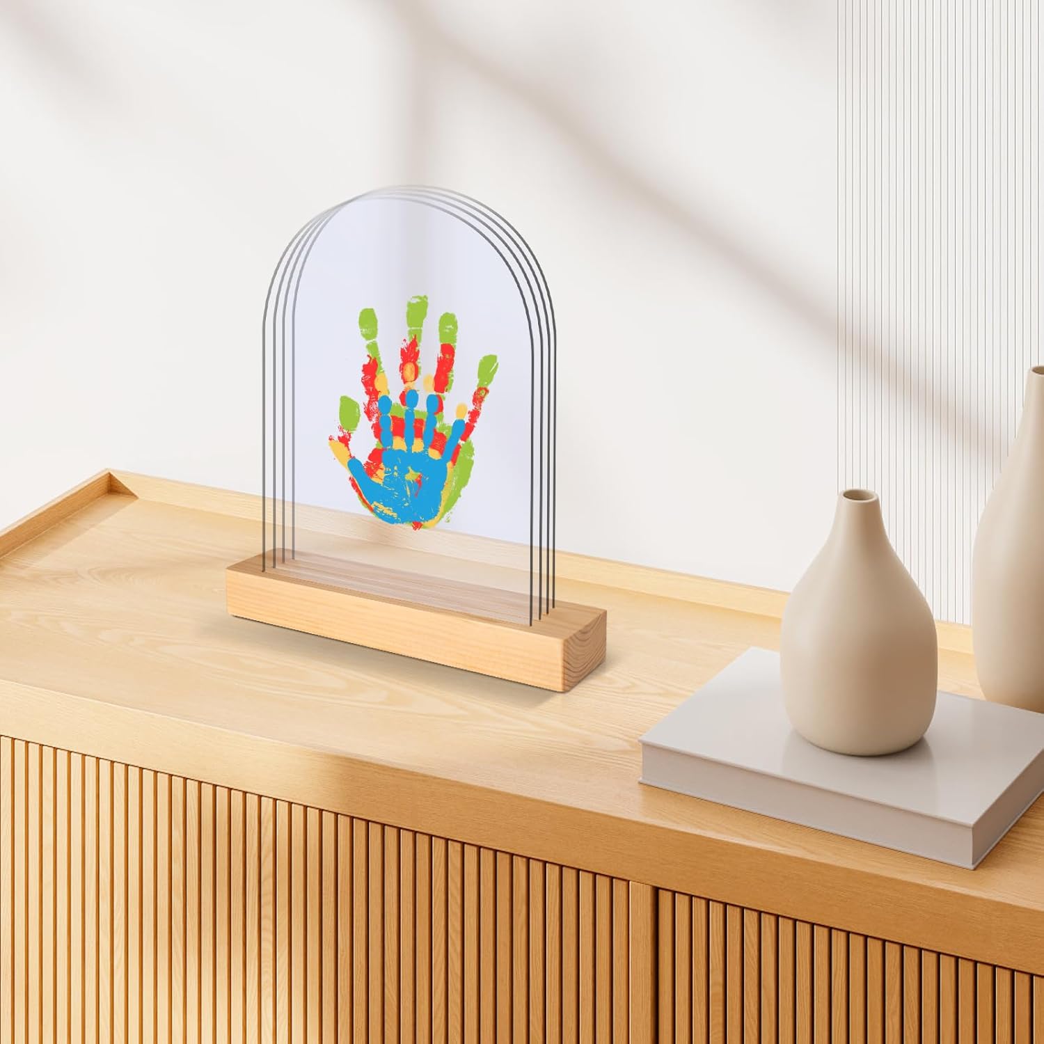 Thumbnail 4 de TOGOU2S Handabdruck-Set Familie für bis zu 4 Abdrücke (Baby-Hände & -Füße) auf Plexiglas