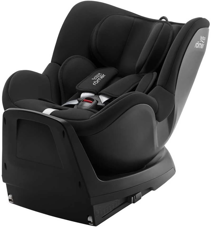 Detalle de BRITAX RÖMER DUALFIX PLUS Girevole a 360° - Seggiolino auto dalla nascita fino a 4 anni, ISOFIX, Space Black